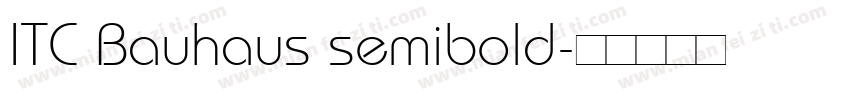 ITC Bauhaus semibold字体转换